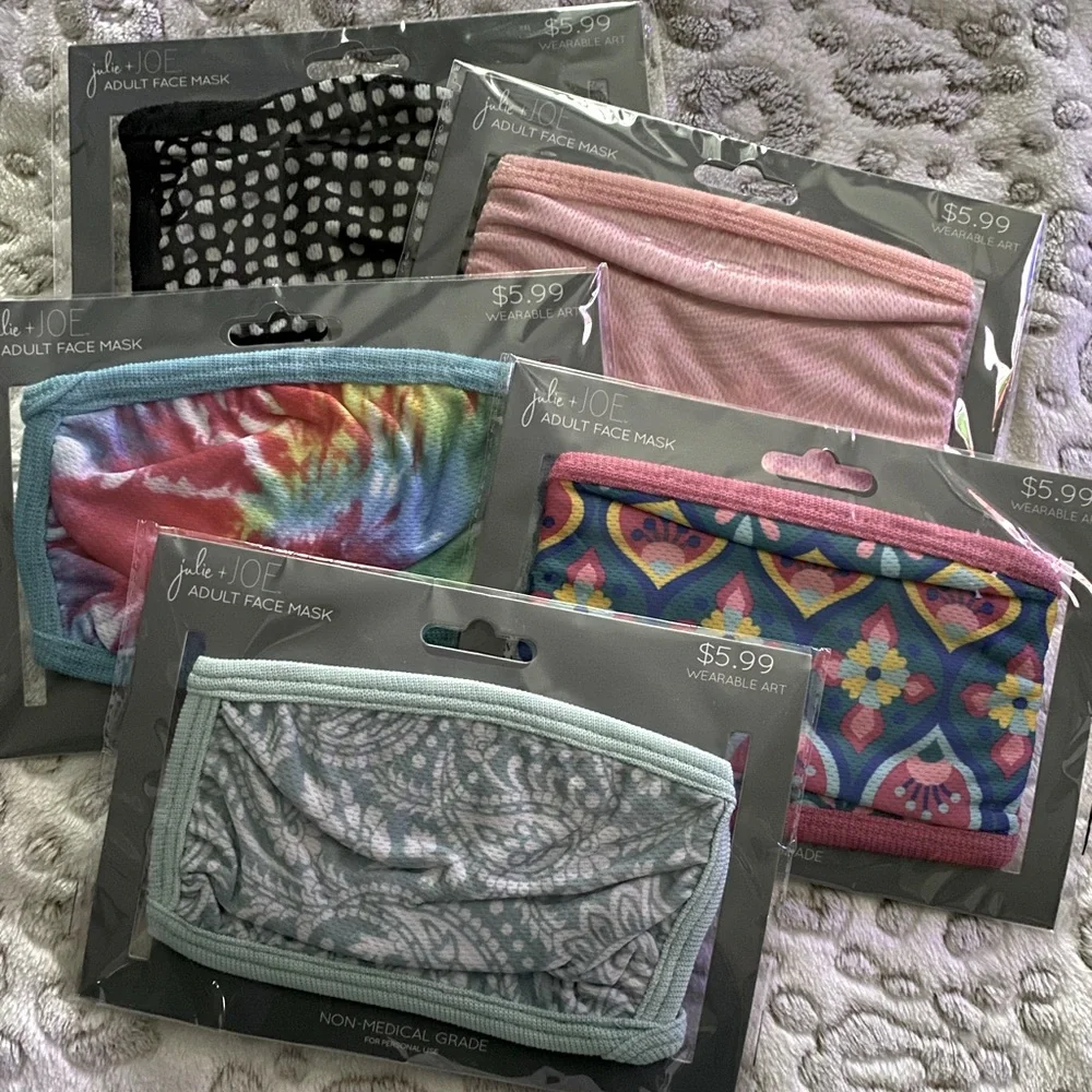 🔴 Set of 5 Adult Face Masks!